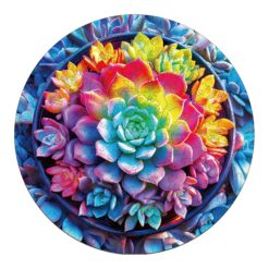 Wooden Jigsaw Puzzle -3D Succulent Plants