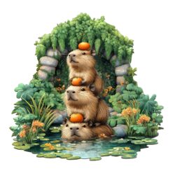 Wooden Jigsaw Puzzle - capybara
