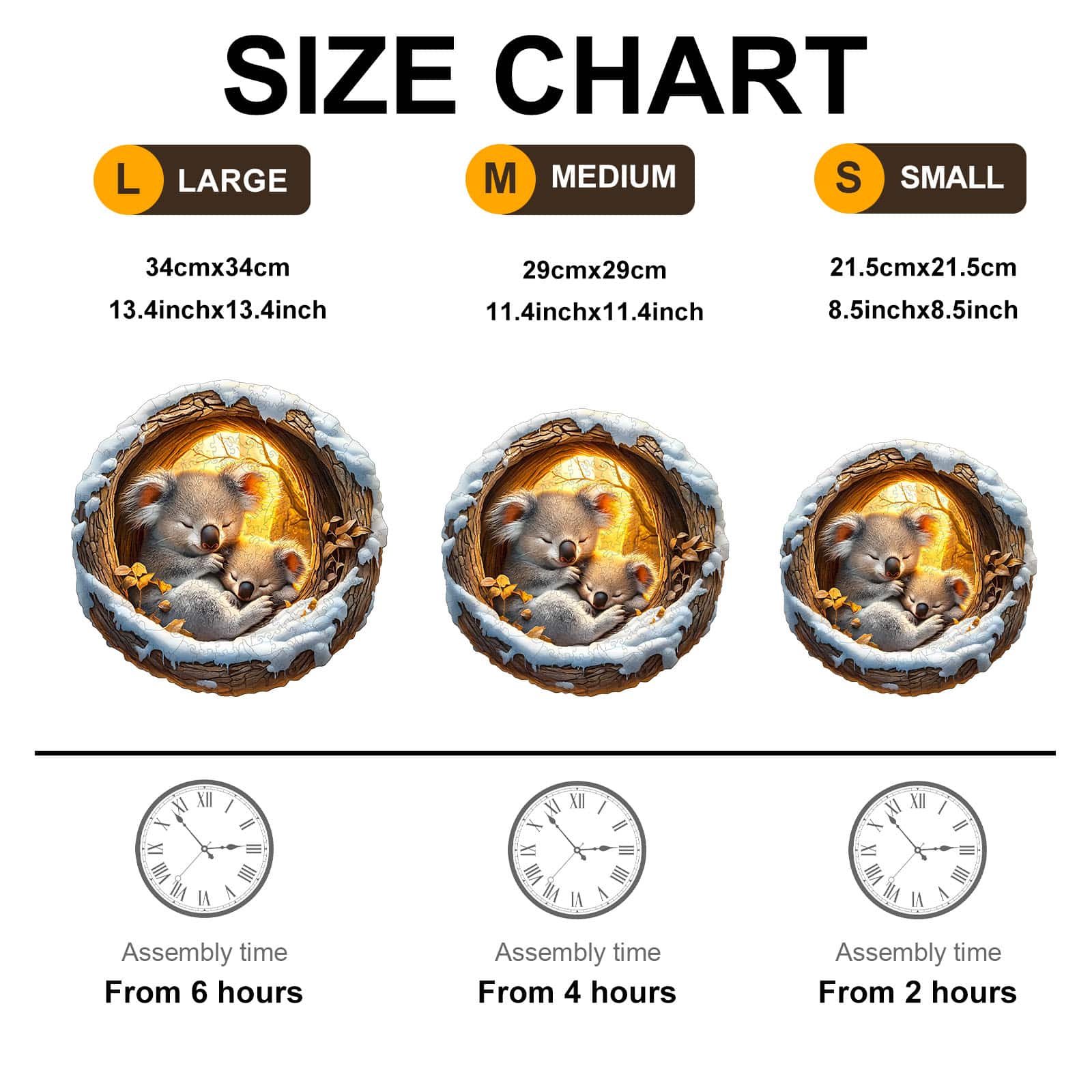 Wooden Jigsaw Puzzle - Sleeping Koala - Image 6