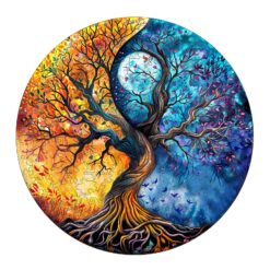 Wooden Jigsaw Puzzle - YIN YANG TREE OF LIFE 9