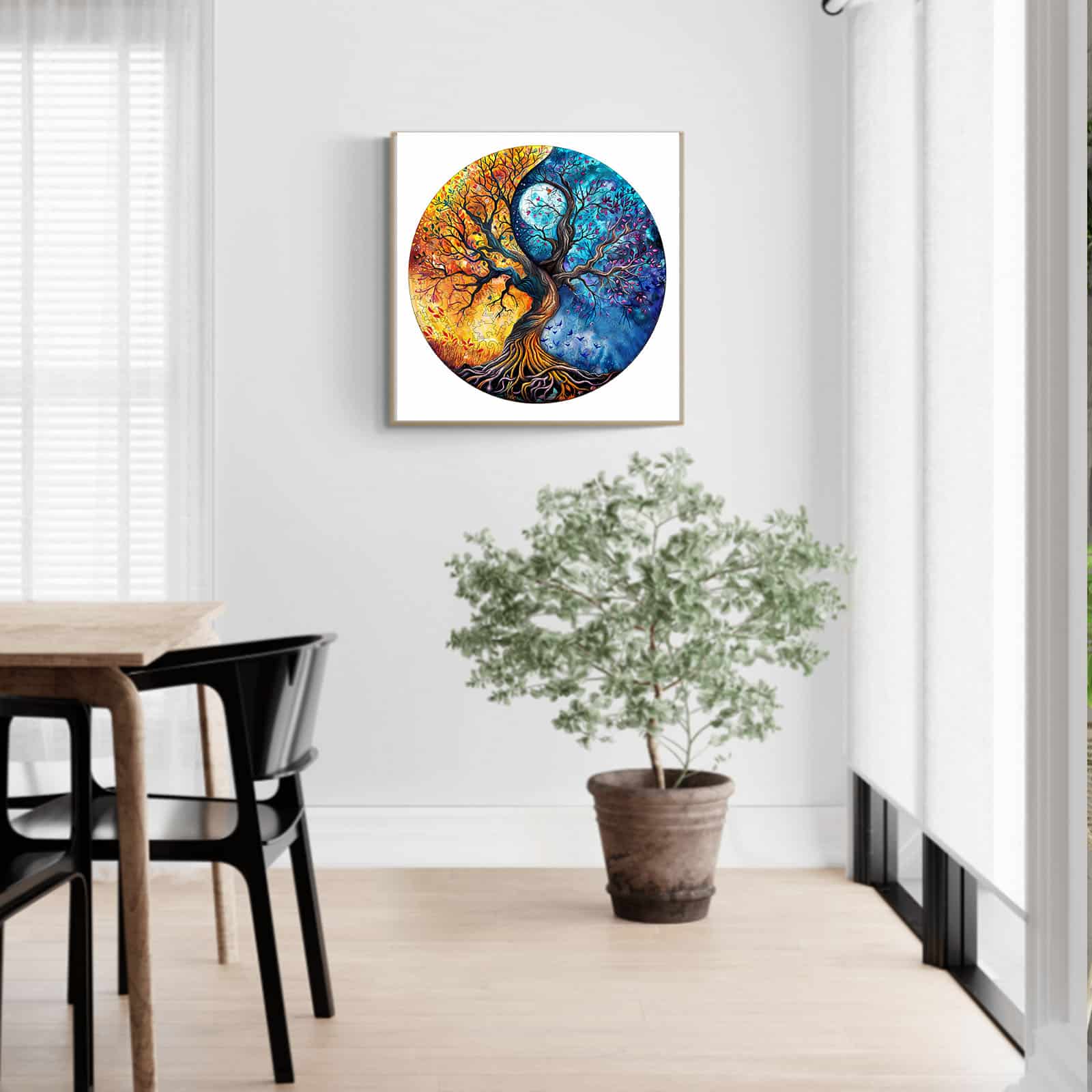 Wooden Jigsaw Puzzle - YIN YANG TREE OF LIFE 9 - Image 7