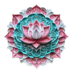 Wooden Jigsaw Puzzle - 3D Mandala Lotus-1