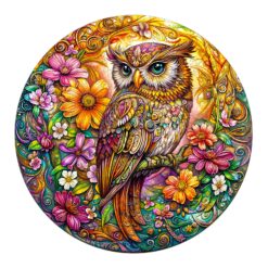 Wooden Jigsaw Puzzle - Color owl