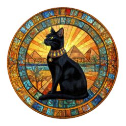 Wooden Jigsaw Puzzle - egyptian cat