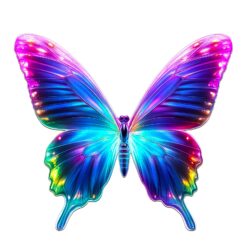 Wooden Jigsaw Puzzle - Fluorescent Butterfly