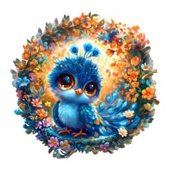 Wooden Jigsaw Puzzle - Little Peacock