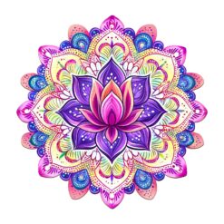Wooden Jigsaw Puzzle - mandala lotus 2