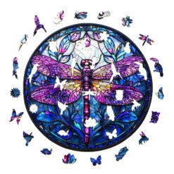 Alternative view of Wooden Jigsaw Puzzle - Sacred Dragonfly