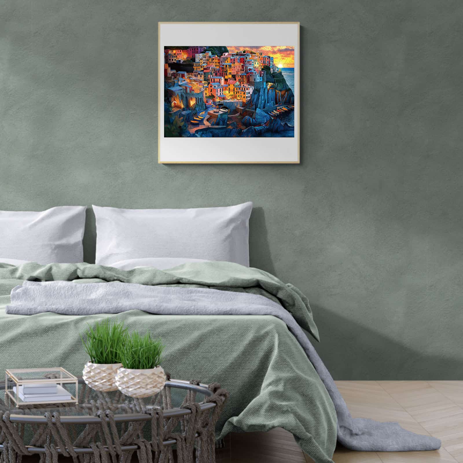 Wooden Jigsaw Puzzle - Stained Glass Cinque Terre - Image 5