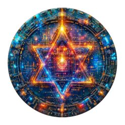 Wooden Jigsaw Puzzle - Star of David