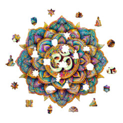 Alternative view of Wooden Jigsaw Puzzle - 3D Mandala