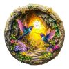 Wooden Jigsaw Puzzle – 3D hummingbird in the cave-1