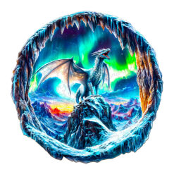 Wooden Jigsaw Puzzle – Aurora Dragon