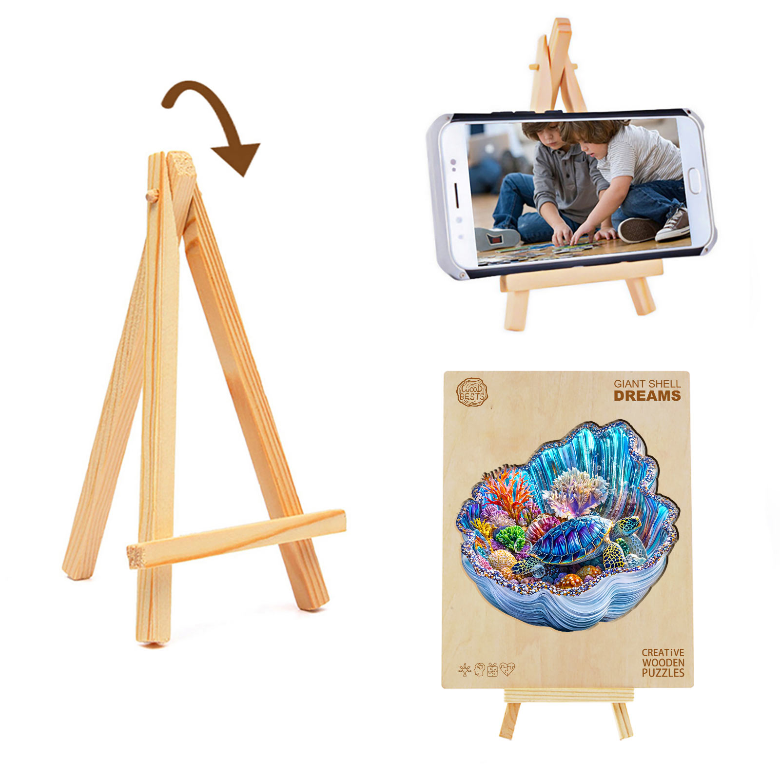 Wooden Jigsaw Puzzle – Giant Shell Dreams - Image 4