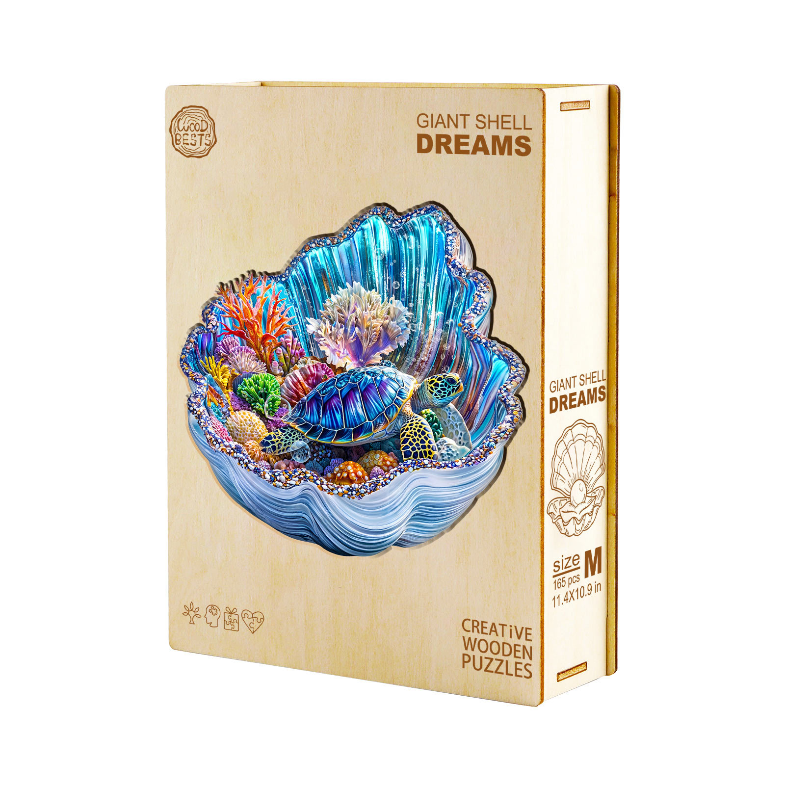 Wooden Jigsaw Puzzle – Giant Shell Dreams - Image 3