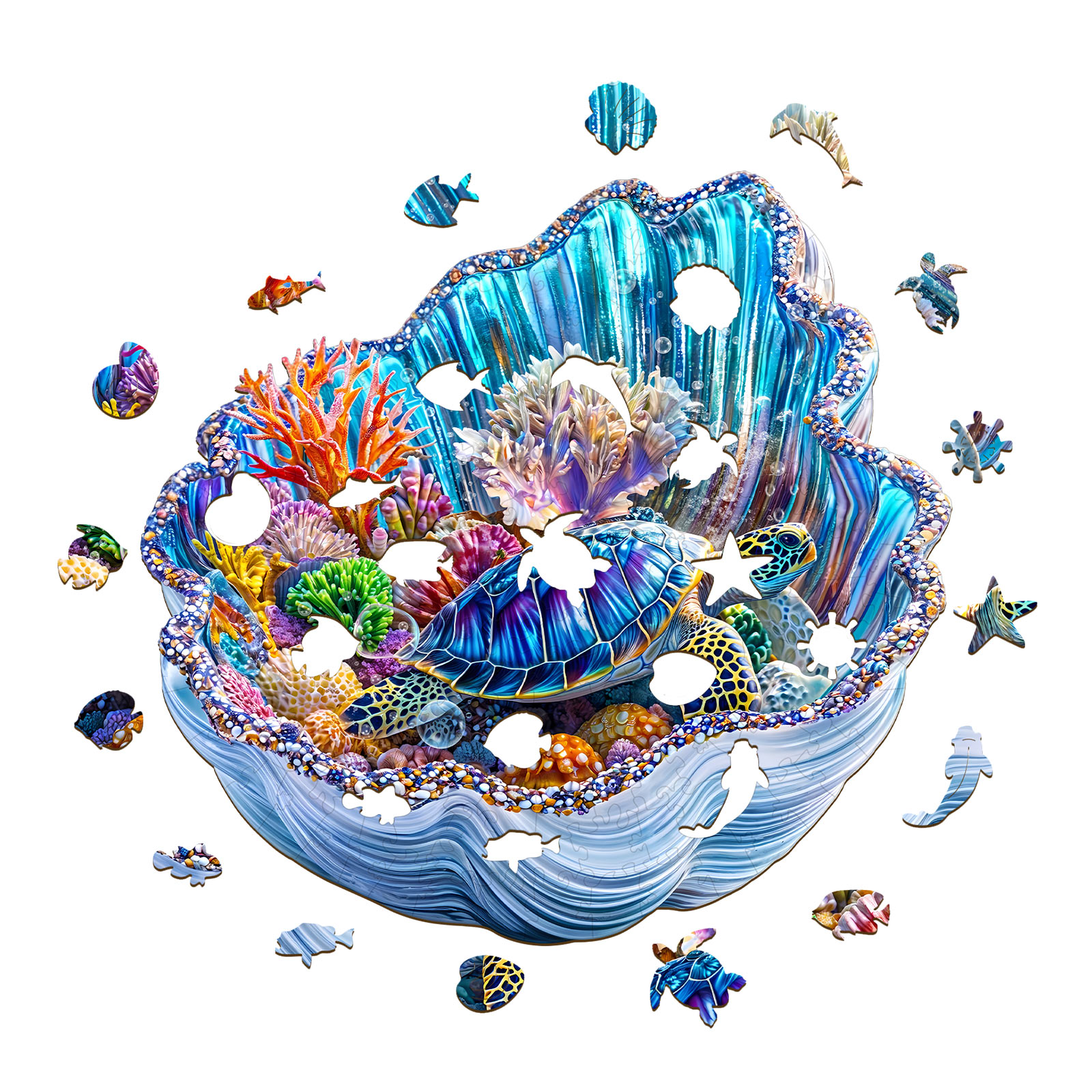 Wooden Jigsaw Puzzle – Giant Shell Dreams - Image 2