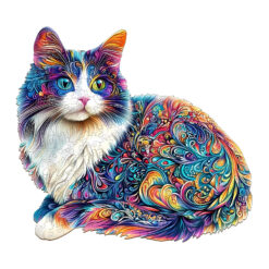 Wooden Jigsaw Puzzle- lazy cat