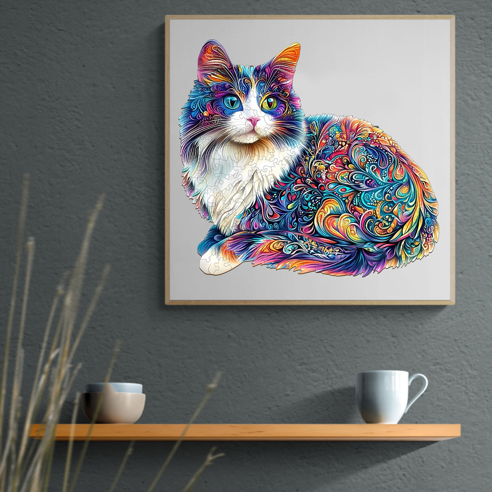 Wooden Jigsaw Puzzle- lazy cat - Image 8