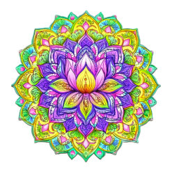 Wooden Jigsaw Puzzle – mandala lotus-1