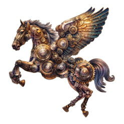 Wooden Jigsaw Puzzle - Mechanical Pegasus