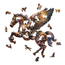 Alternative view of Wooden Jigsaw Puzzle - Mechanical Pegasus