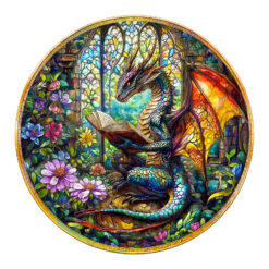 Wooden Jigsaw Puzzle - mysterious dragon