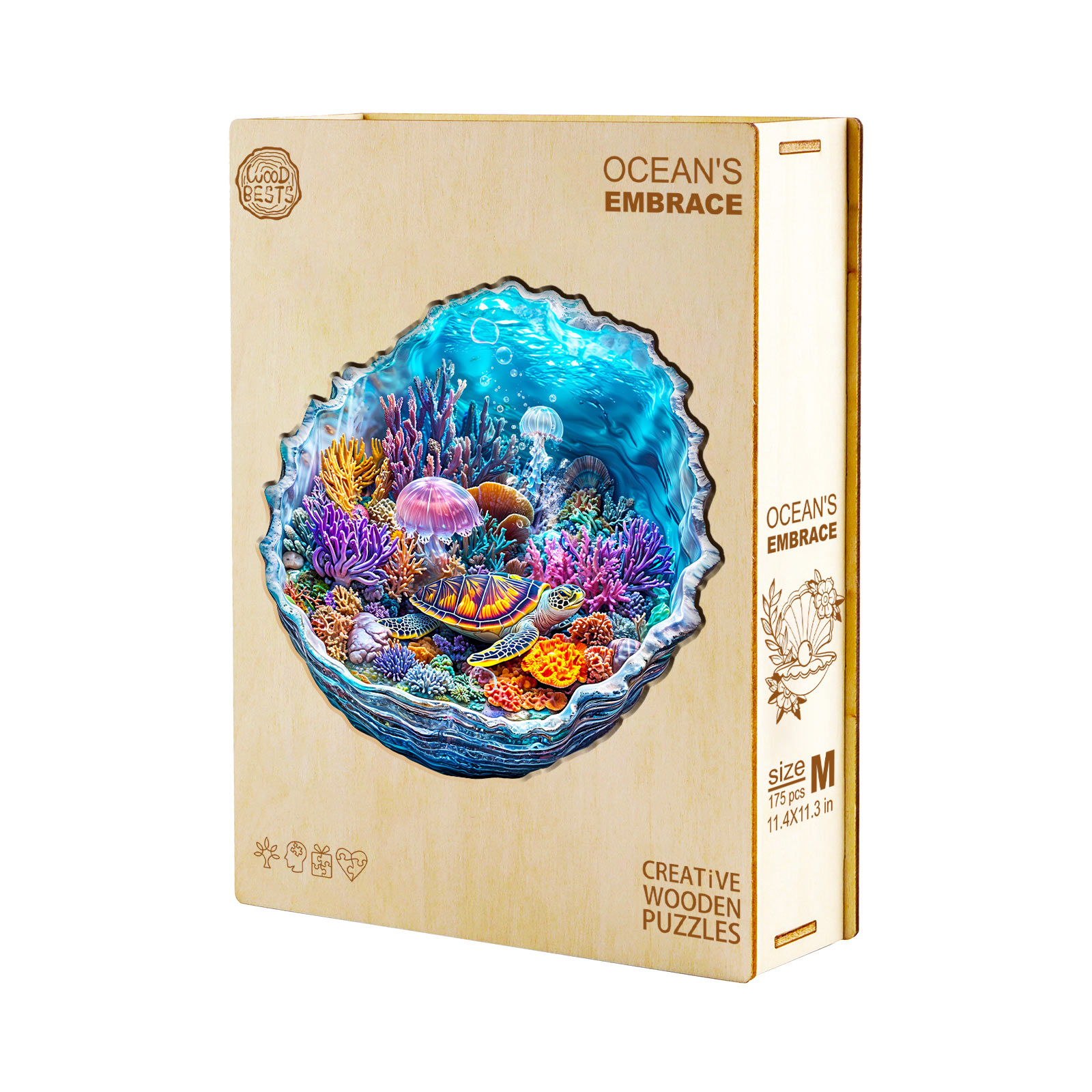 Wooden Jigsaw Puzzle-Ocean's Embrace - Image 3