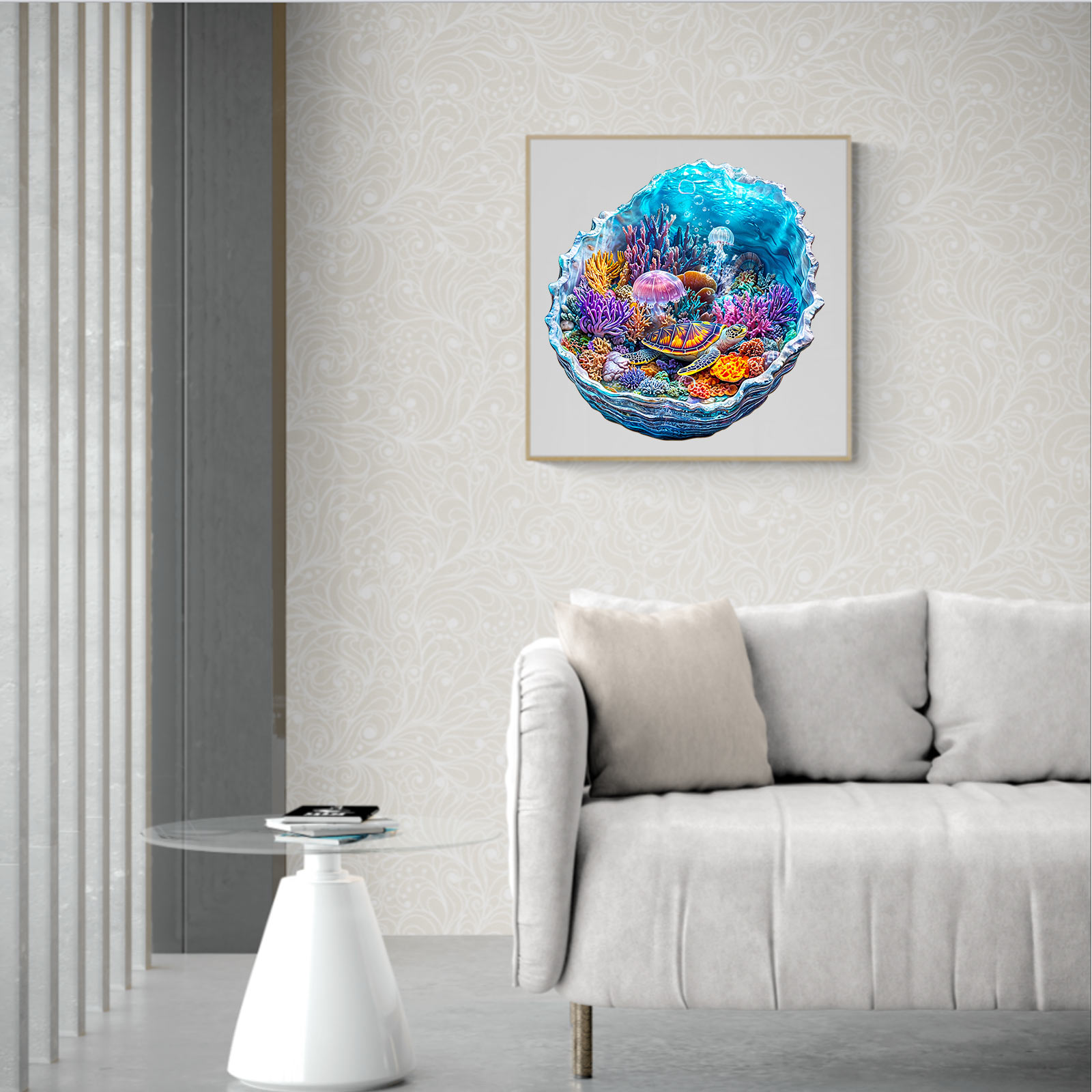 Wooden Jigsaw Puzzle-Ocean's Embrace - Image 9