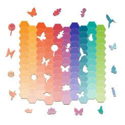 Alternative view of Wooden Jigsaw Puzzle - Rainbow gradient