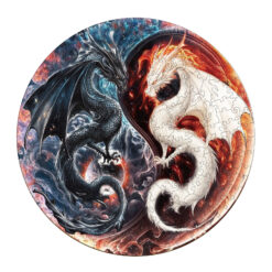 Wooden Jigsaw Puzzle – Yin Yang dragon