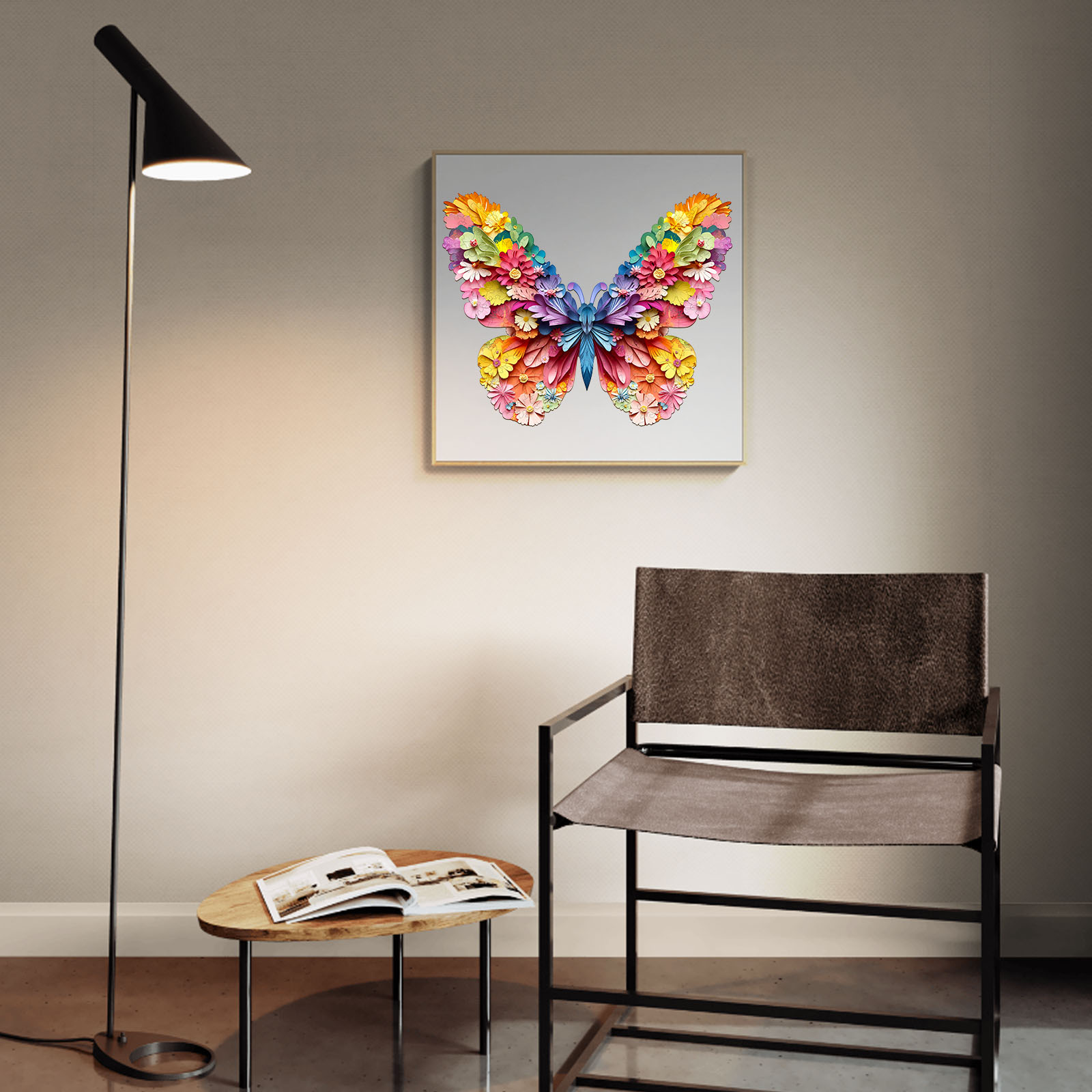 Wooden Jigsaw Puzzle –3d colorful butterfly - Image 9