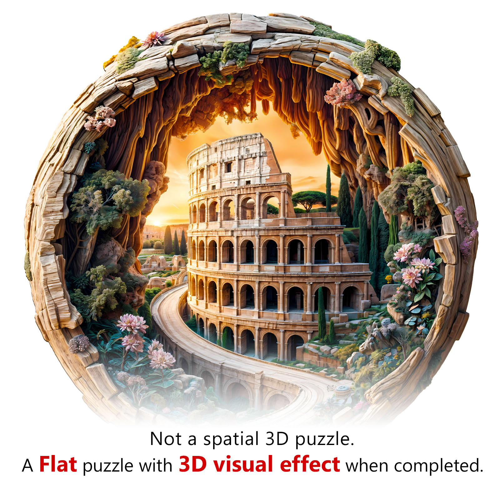 Wooden Jigsaw Puzzle –3D Colosseum - Image 6