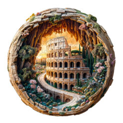 Wooden Jigsaw Puzzle –3D Colosseum