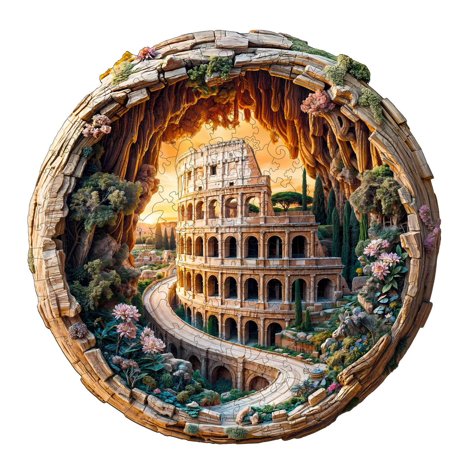 Wooden Jigsaw Puzzle –3D Colosseum