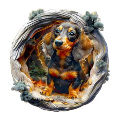 Wooden Jigsaw Puzzle – 3D dachshund-1