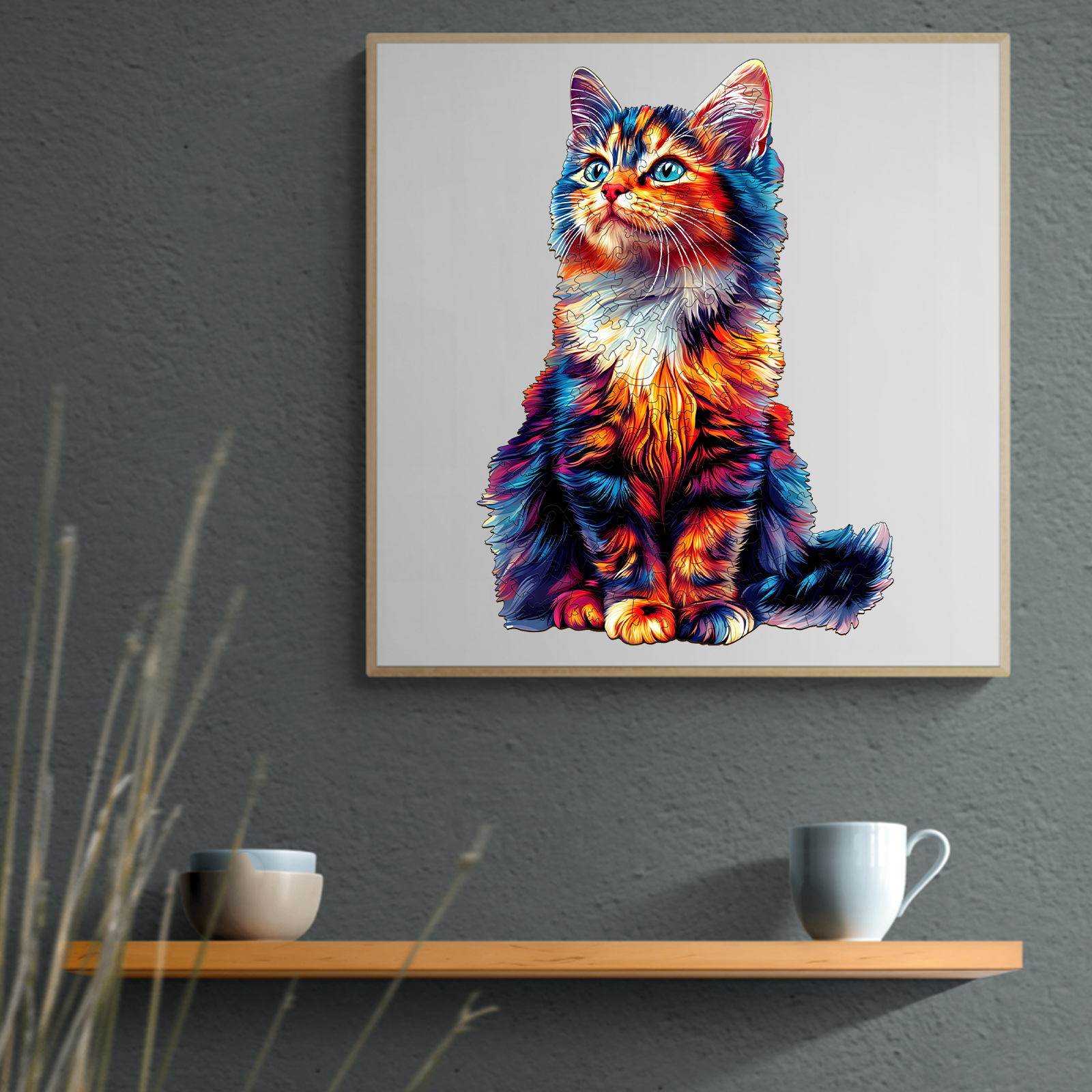 Wooden Jigsaw Puzzle – Colorful Dragon-Li-1 - Image 7