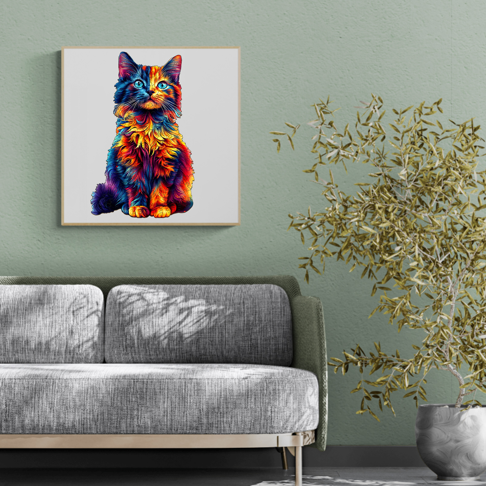 Wooden Jigsaw Puzzle – Colorful Dragon-Li-2 - Image 8