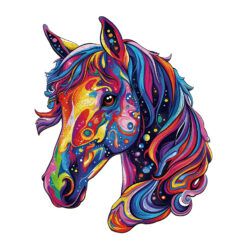 Wooden Jigsaw Puzzle – colorful horse