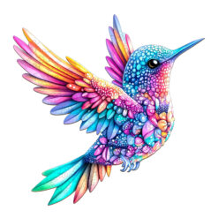 Wooden Jigsaw Puzzle – Jewel hummingbird