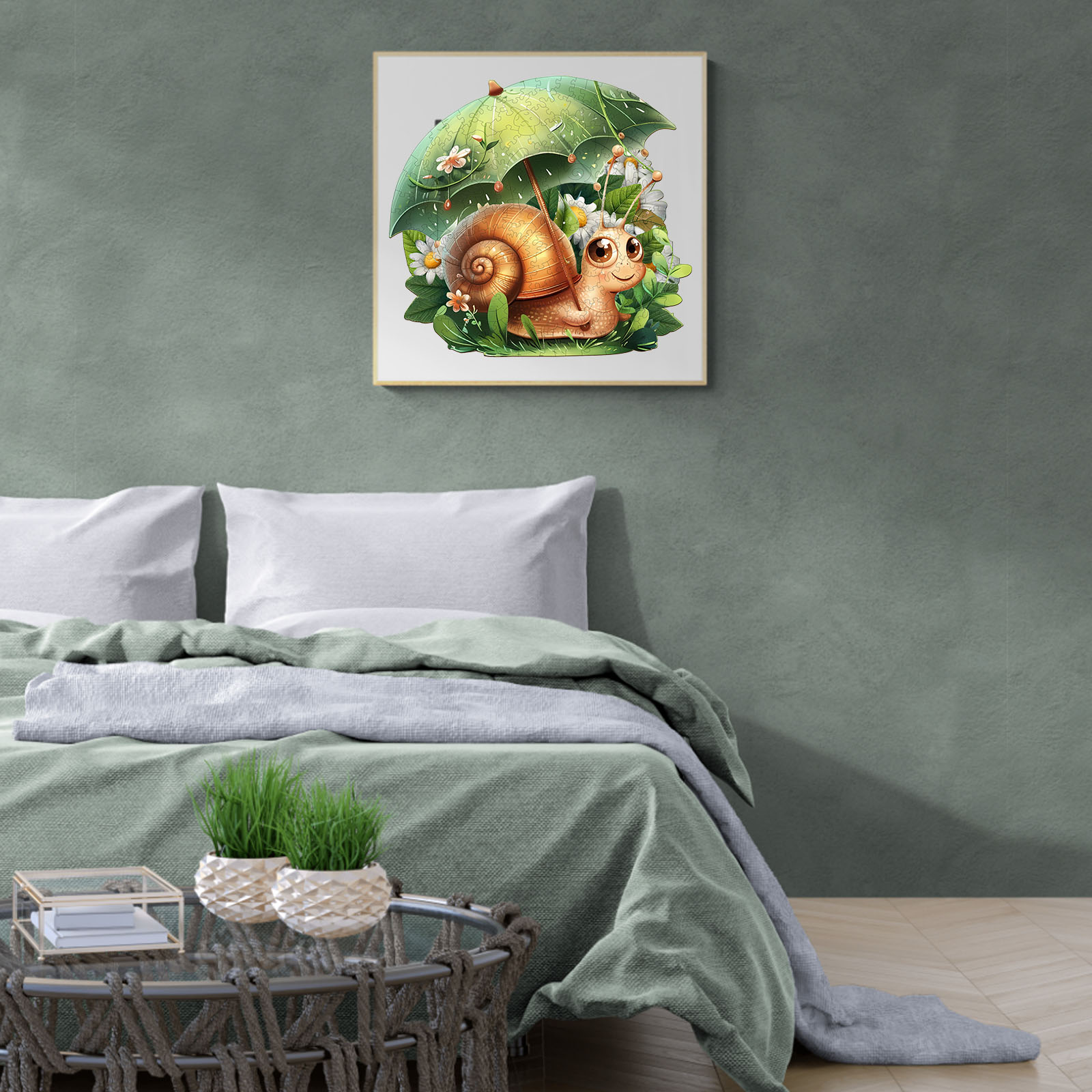 Wooden Jigsaw Puzzle – Leisurely snail - Image 7