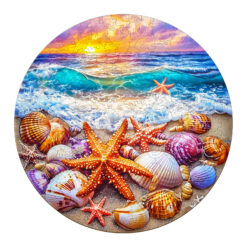 Wooden Jigsaw Puzzle – ocean and shells-2