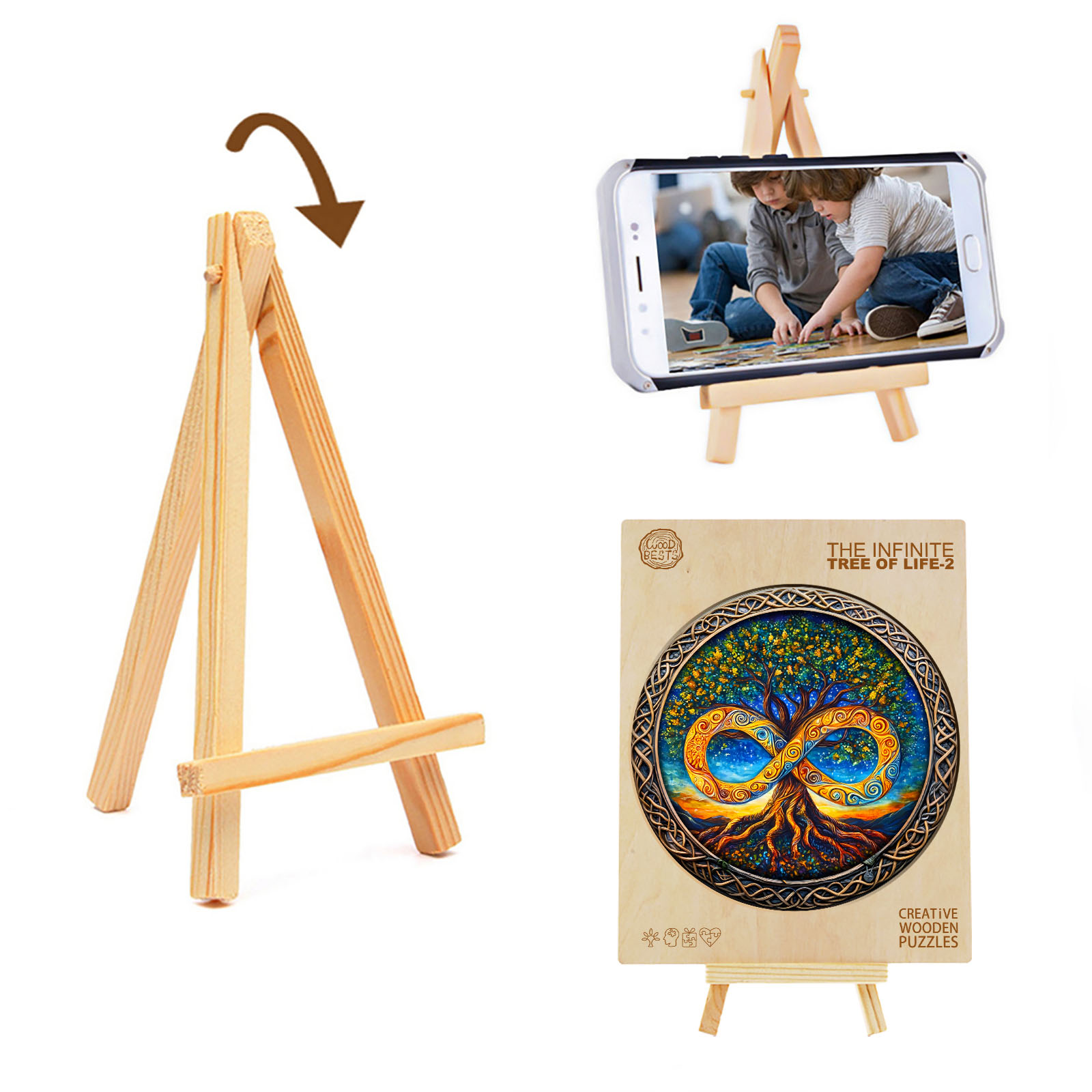 Wooden Jigsaw Puzzle – The infinite Tree of Life-2 - Image 4