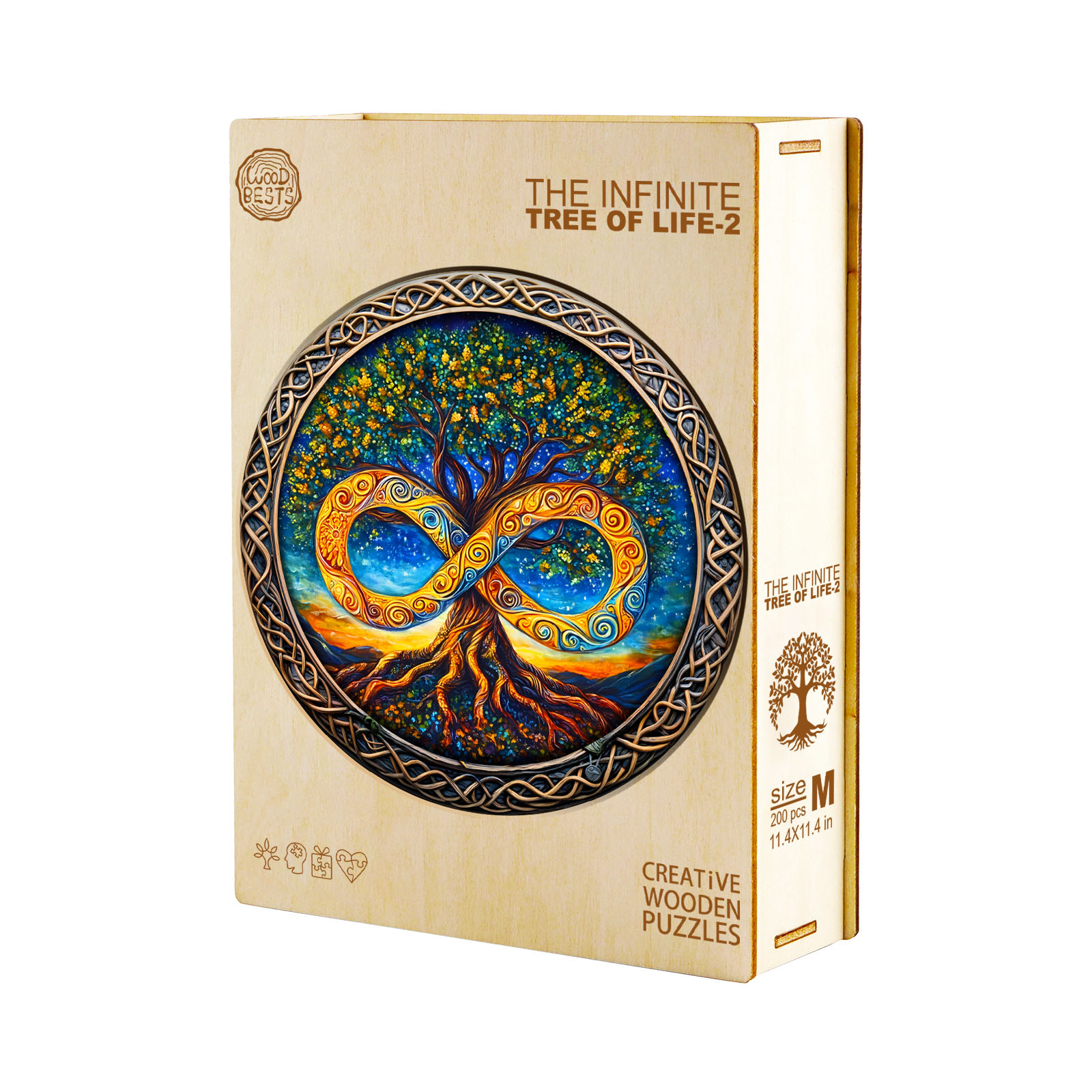 Wooden Jigsaw Puzzle – The infinite Tree of Life-2 - Image 3