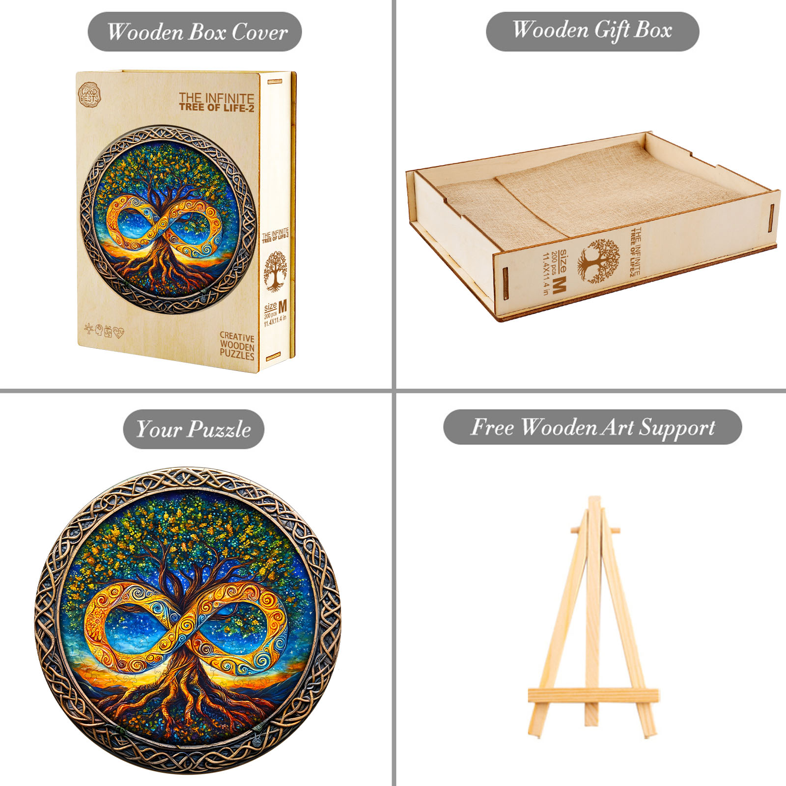 Wooden Jigsaw Puzzle – The infinite Tree of Life-2 - Image 5