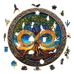 Alternative view of Wooden Jigsaw Puzzle – The infinite Tree of Life-2