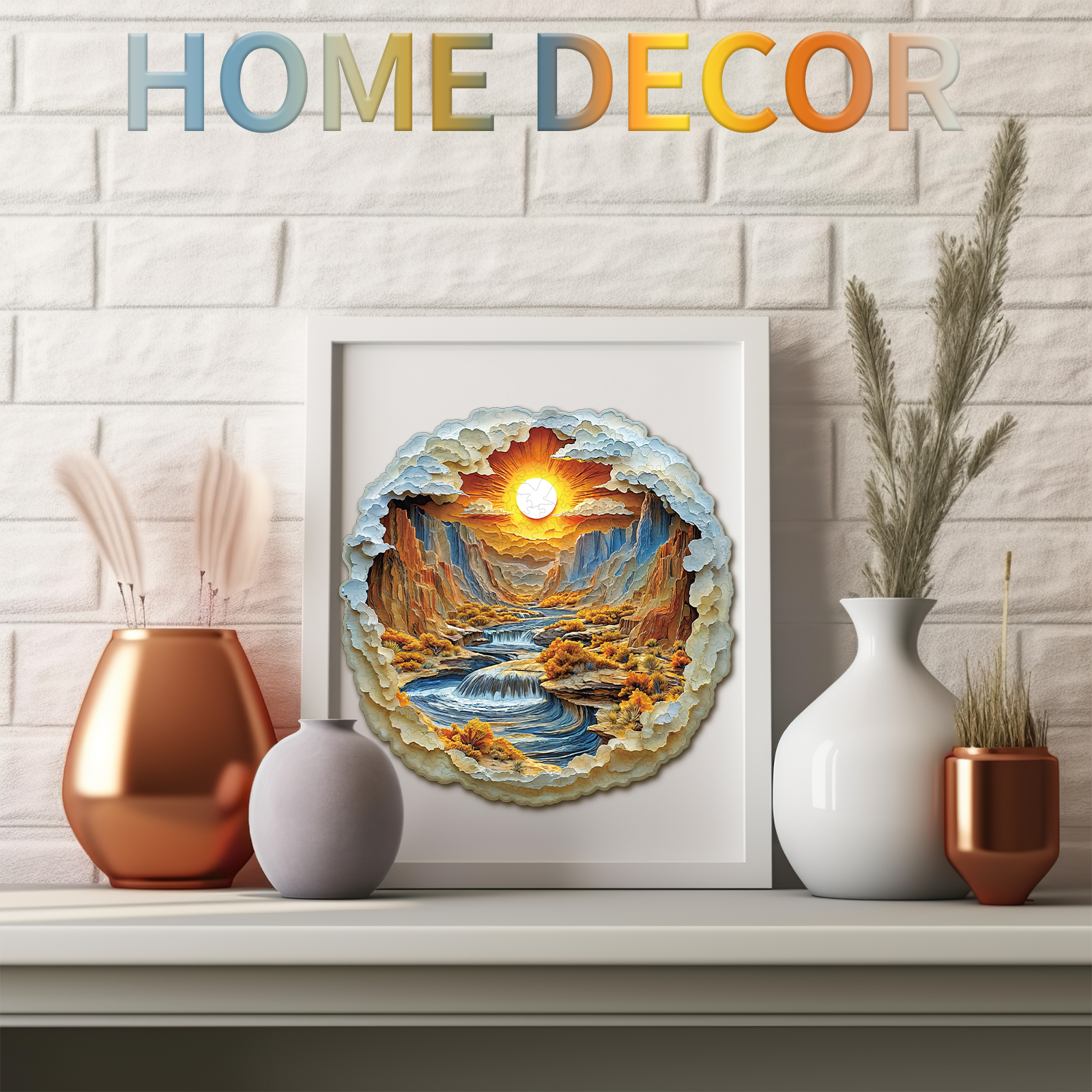 Wooden Jigsaw Puzzle – 3D Rivers and Mountains - Image 7