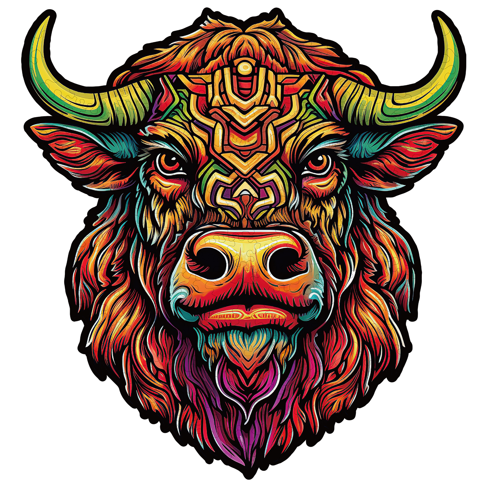 Wooden Jigsaw Puzzle – Angry Bull