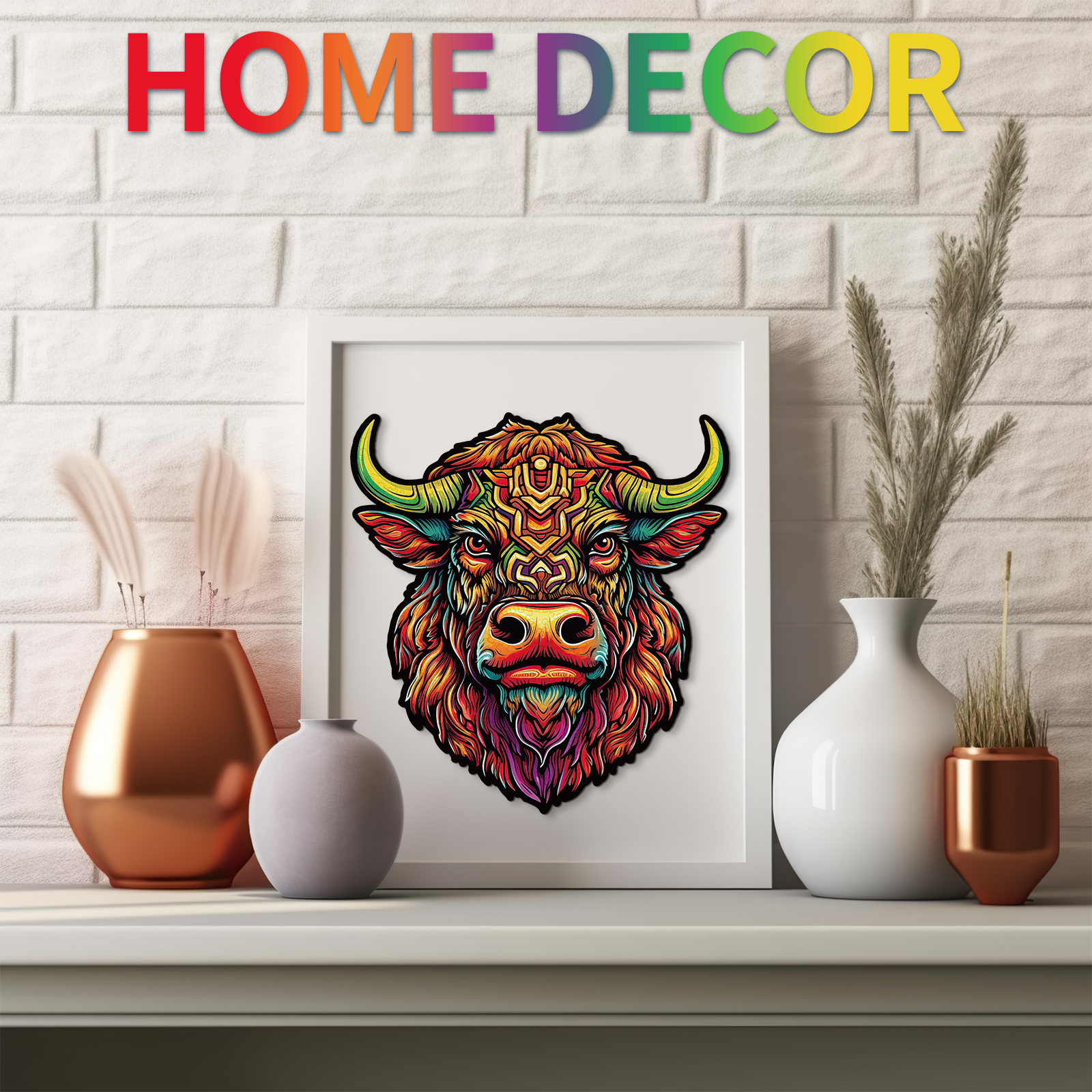 Wooden Jigsaw Puzzle – Angry Bull - Image 7