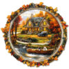 Wooden Jigsaw Puzzle – Autumn scenery
