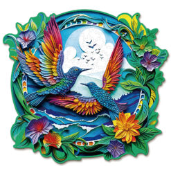 Wooden Jigsaw Puzzle – Beautiful hummingbird